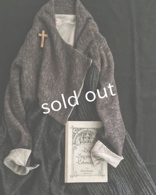 画像5: HALLELUJAH／Robe de femme de chambre no.5 小間使いローブ　Black//Charcoal (5)