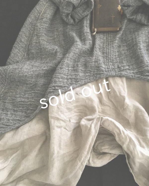 画像4: HALLELUJAH／1930's レイヤーローブ　Gray/Flax (4)