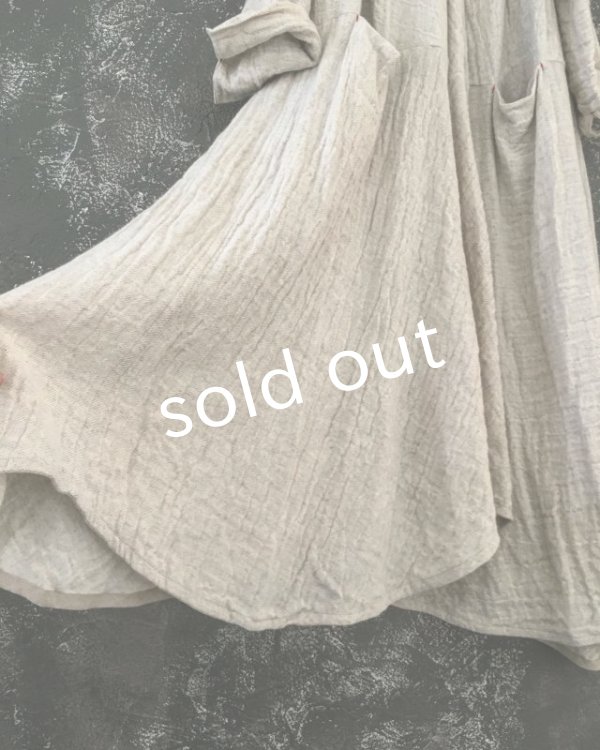 画像12: HALLELUJAH／Robe de femme de chambre no.6 小間使いローブ　Off white (12)