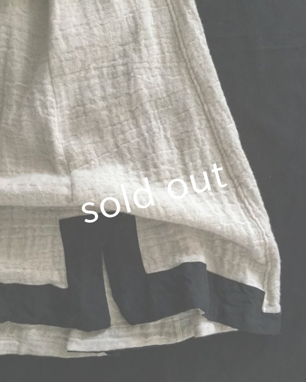 画像9: HALLELUJAH/”ノマドドレス”遊牧民のワンピース Off white/Black (9)