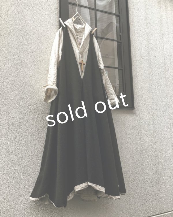 画像9: HALLELUJAH／Robe de femme de chambre no.4 小間使いローブ　Black (9)