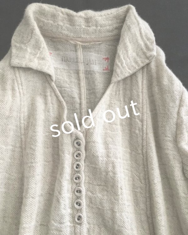 画像5: HALLELUJAH/”ノマドドレス”遊牧民のワンピース Off white/Black (5)