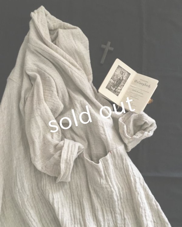 画像8: HALLELUJAH／Robe de femme de chambre no.6 小間使いローブ　Off white (8)