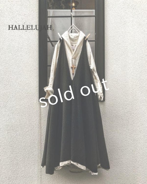 画像8: HALLELUJAH／Robe de femme de chambre no.4 小間使いローブ　Black (8)