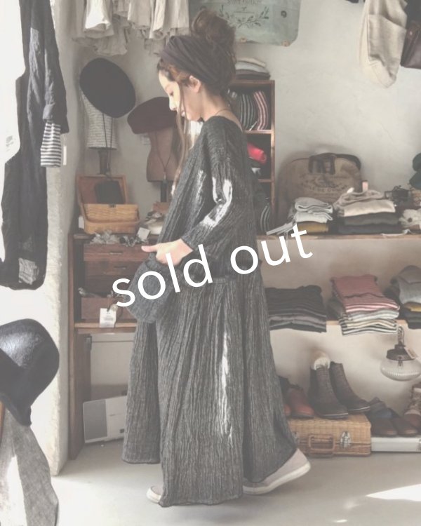 画像10: MARCHE' DE SOEUR/リネンウールワンピース・ブラック (10)