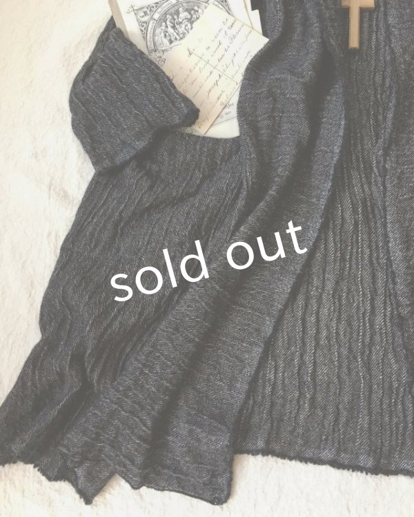 画像3: MARCHE' DE SOEUR/リネンウールジャケット・ブラック (3)