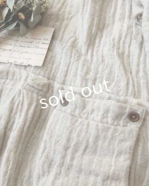 画像4: MARCHE' DE SOEUR／リネンウールワンピース・オフ (4)