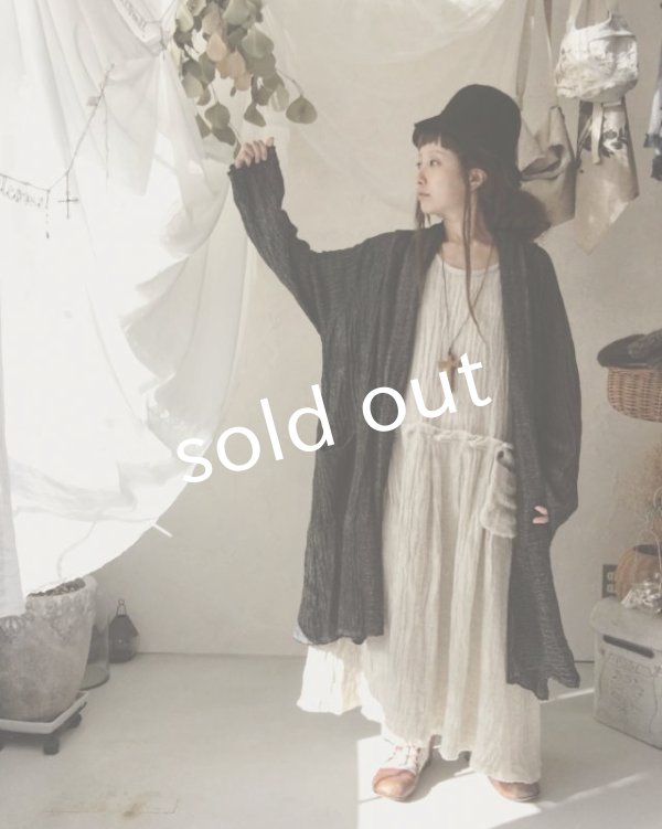 画像9: MARCHE' DE SOEUR/リネンウールジャケット・ブラック (9)