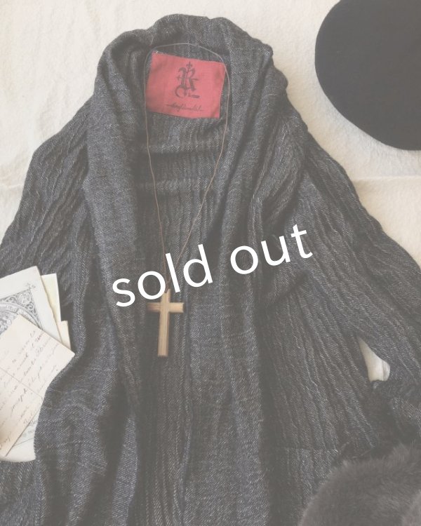 画像2: MARCHE' DE SOEUR/リネンウールジャケット・ブラック (2)