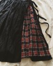 画像2: MARCHE' DE SOEUR／黒×赤チェック　ギャザースカート (2)