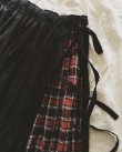 画像3: MARCHE' DE SOEUR／黒×赤チェック　ギャザースカート (3)