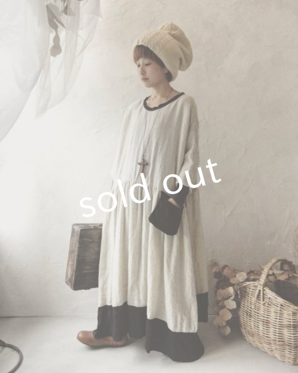 画像11: MARCHE' DE SOEUR／シェットランドウールリネン　ワンピース・オフ (11)