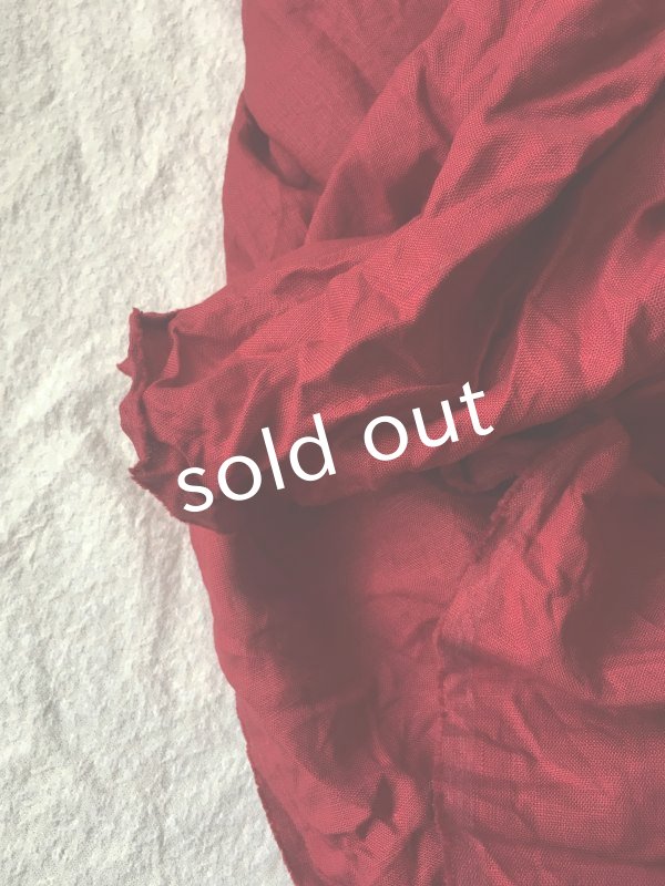 画像5: MARCHE' DE SOEUR/赤リネン・ギャザーワンピース (5)