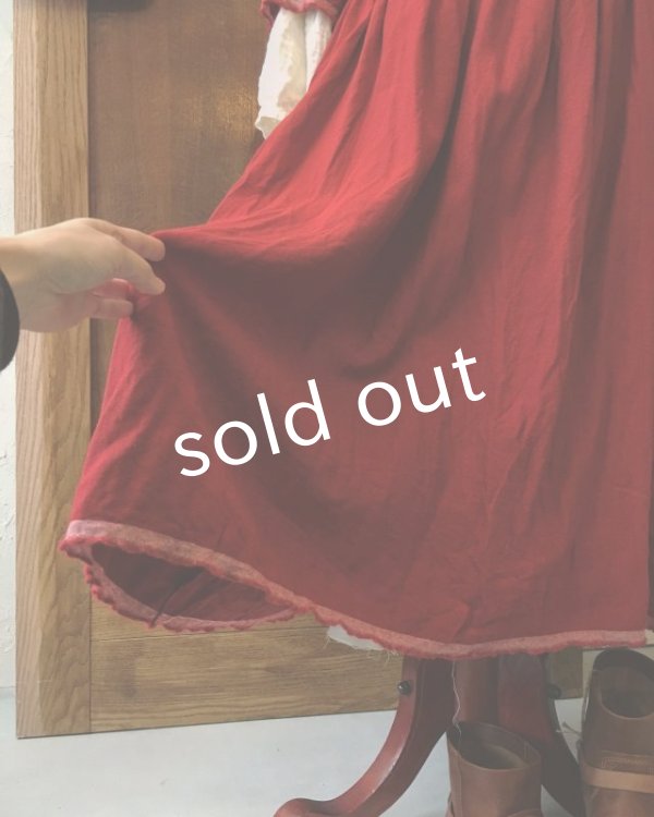 画像5: MARCHE' DE SOEUR／赤ウールワンピース (5)