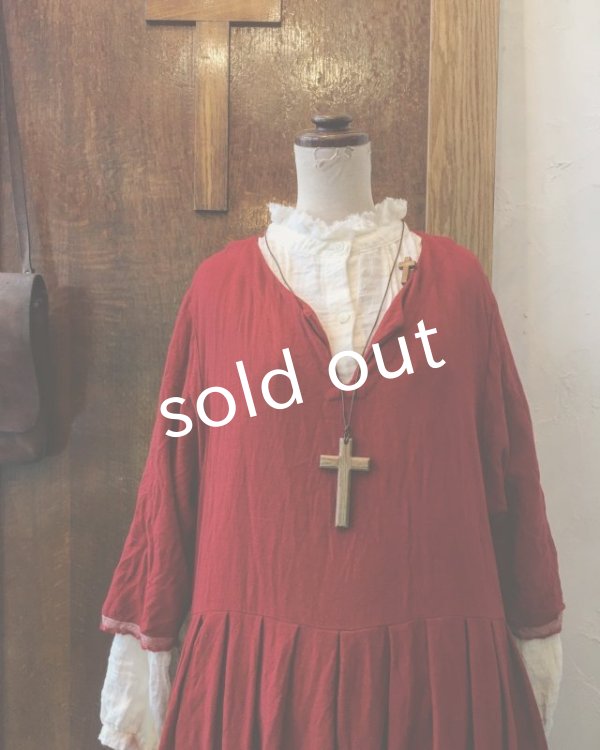 画像3: MARCHE' DE SOEUR／赤ウールワンピース (3)