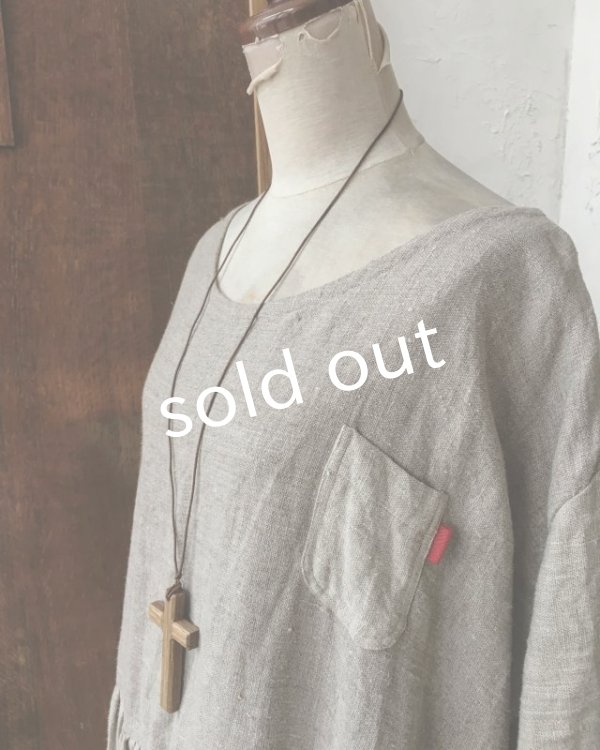 画像8: MARCHE' DE SOEUR/ギャザーワンピース・リトアニアリネン (8)