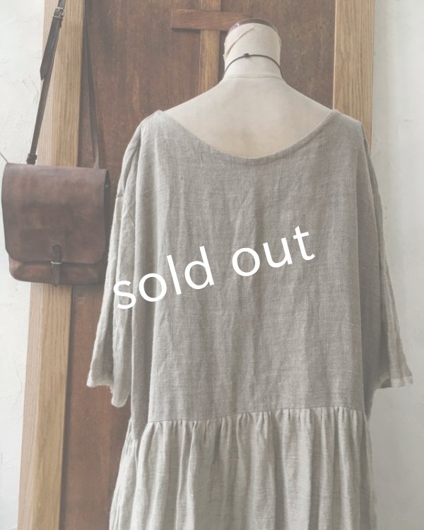 画像10: MARCHE' DE SOEUR/ギャザーワンピース・リトアニアリネン (10)