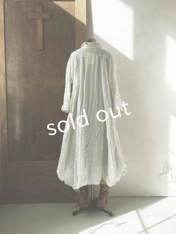 画像17: HALLELUJAH/1800年代 Robe de Berger「羊飼いのローブ」chambray white (17)