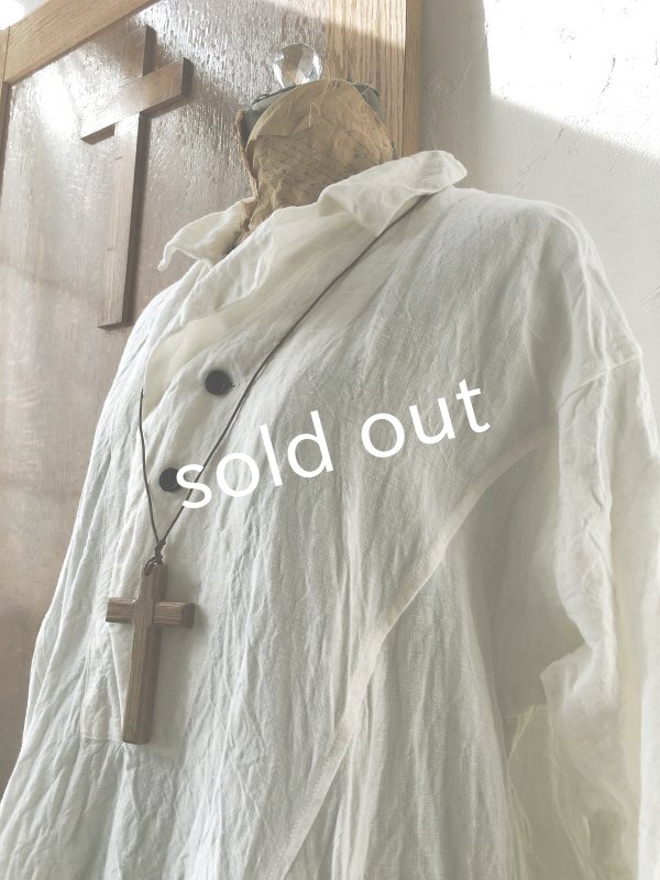 画像8: HALLELUJAH/1800年代 Robe de Berger「羊飼いのローブ」chambray white (8)