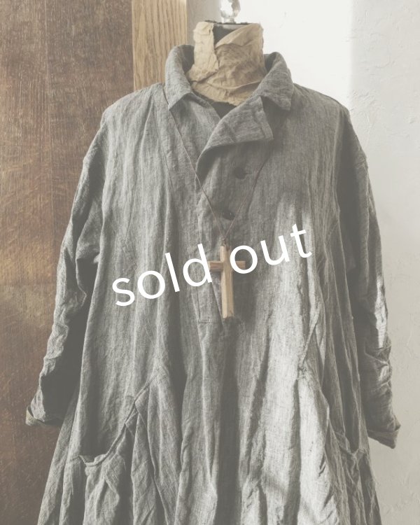 画像6: HALLELUJAH／1800年代　Robe de Berger「羊飼いのローブ」chambray black (6)