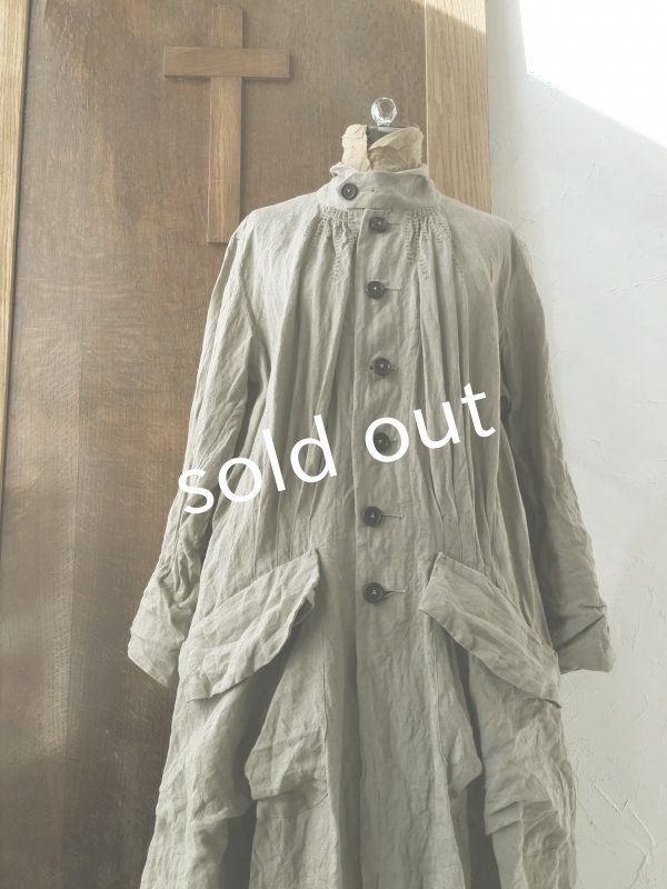 画像4: HALLELUJAH/1850年代 L'Angelus「祈りの農夫のマント」sand baige (4)