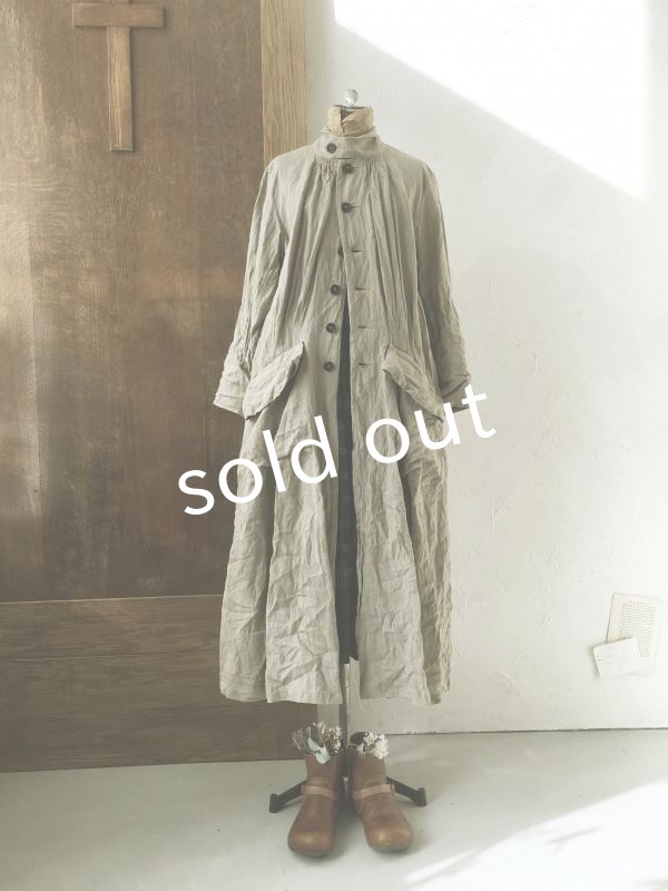 画像2: HALLELUJAH/1850年代 L'Angelus「祈りの農夫のマント」sand baige (2)