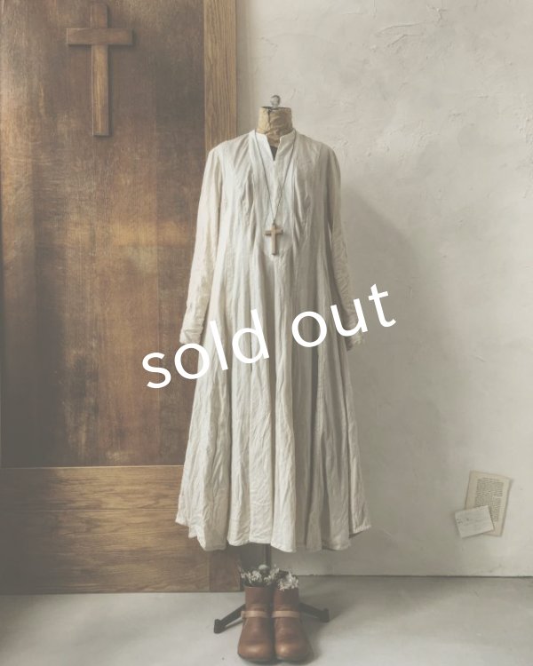 画像2: HALLELUJAH/Chemise de religieuse「修道女のシュミーズ」white (2)