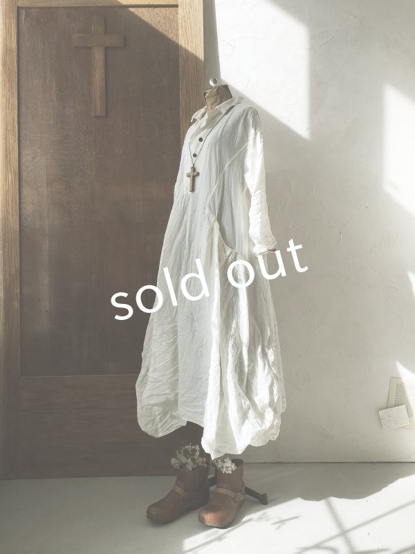 画像11: HALLELUJAH/1800年代 Robe de Berger「羊飼いのローブ」chambray white (11)