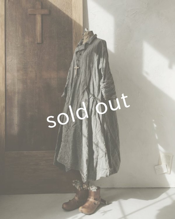 画像10: HALLELUJAH／1800年代　Robe de Berger「羊飼いのローブ」chambray black (10)