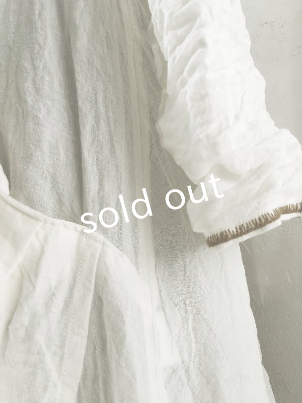 画像10: HALLELUJAH/1800年代 Robe de Berger「羊飼いのローブ」chambray white (10)