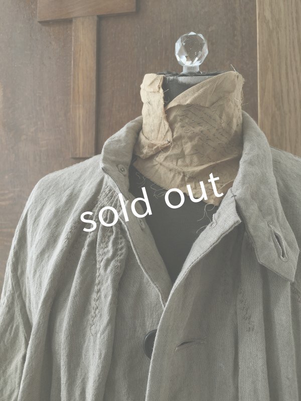 画像7: HALLELUJAH/1850年代 L'Angelus「祈りの農夫のマント」sand baige (7)