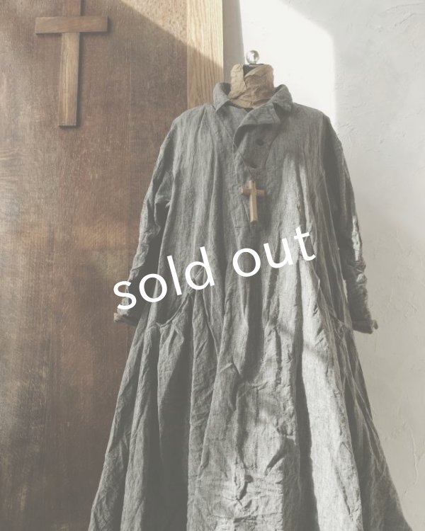 画像5: HALLELUJAH／1800年代　Robe de Berger「羊飼いのローブ」chambray black (5)