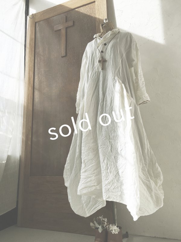 画像5: HALLELUJAH/1800年代 Robe de Berger「羊飼いのローブ」chambray white (5)