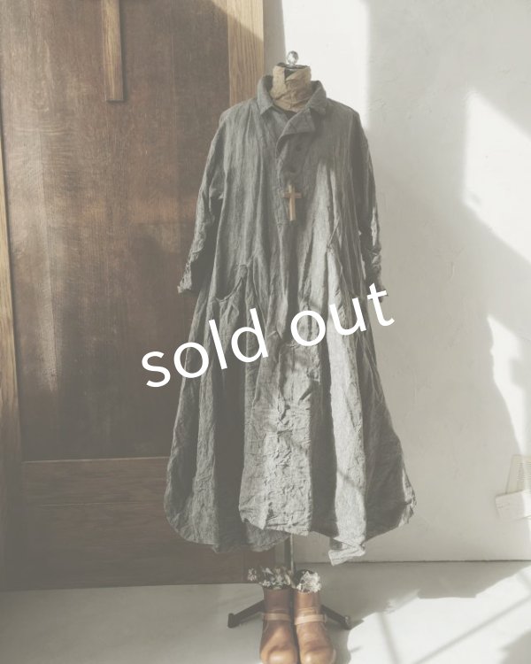 画像3: HALLELUJAH／1800年代　Robe de Berger「羊飼いのローブ」chambray black (3)