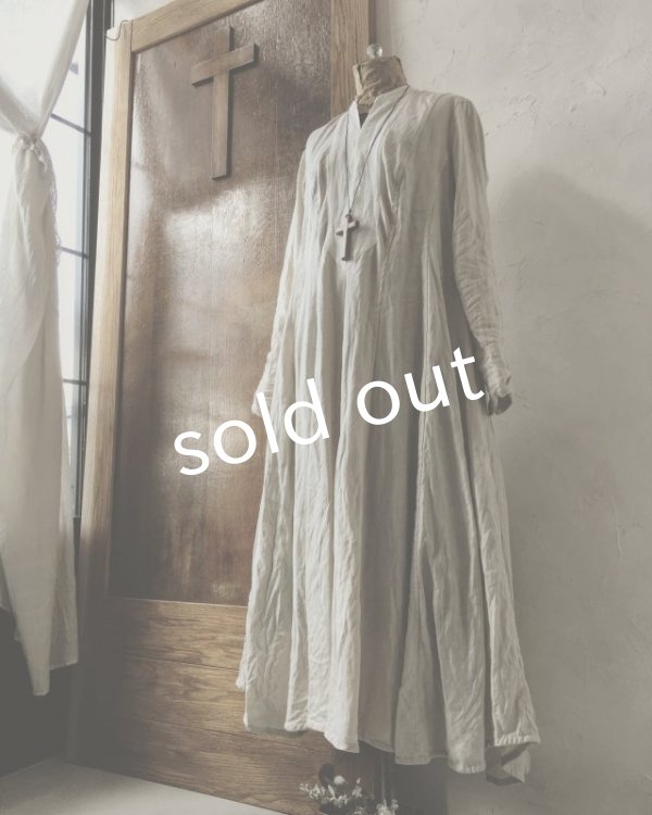 画像3: HALLELUJAH/Chemise de religieuse「修道女のシュミーズ」white (3)