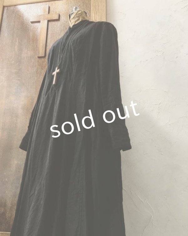 画像14: HALLELUJAH／Chemise de religieuse「修道女のシュミーズ」black (14)