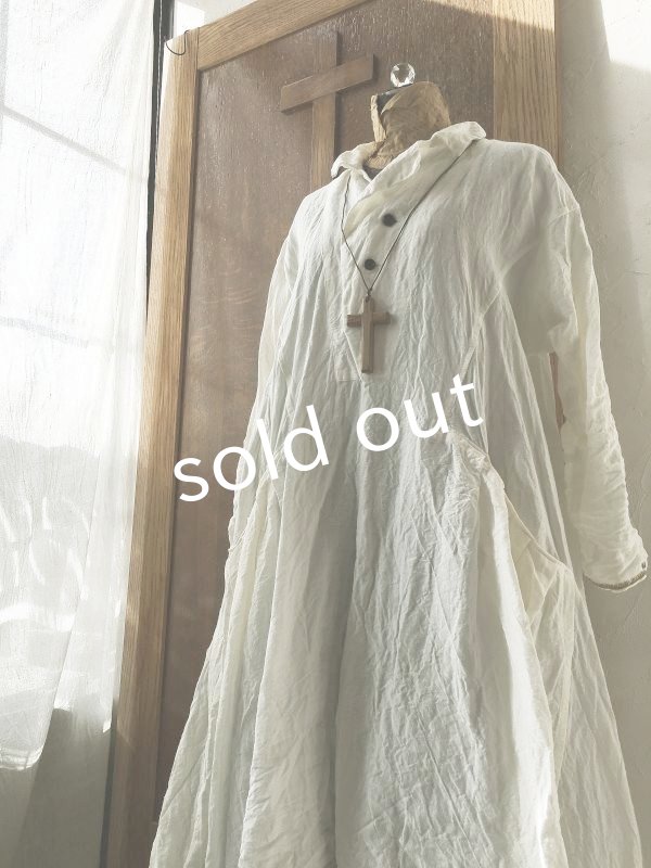 画像4: HALLELUJAH/1800年代 Robe de Berger「羊飼いのローブ」chambray white (4)