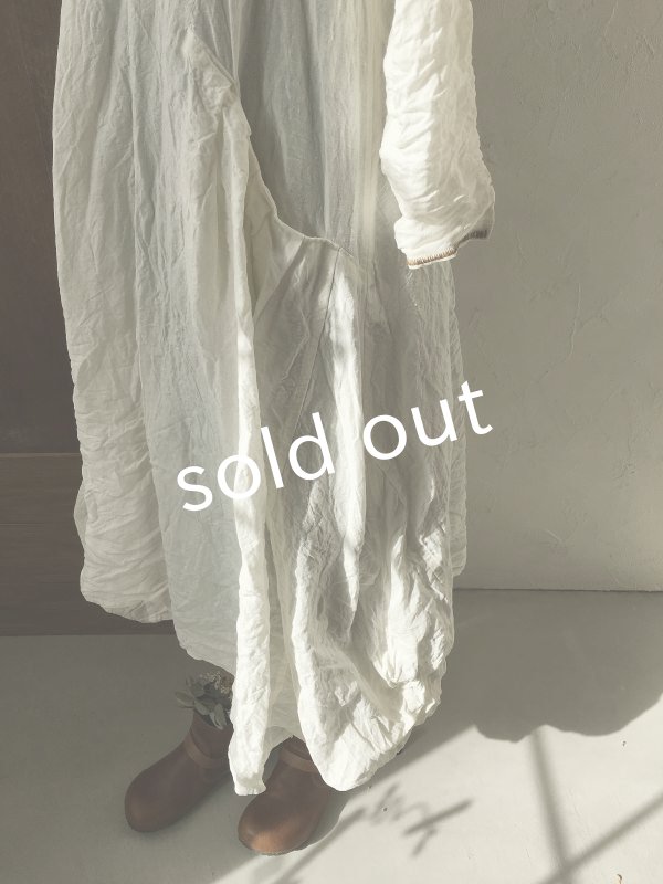 画像13: HALLELUJAH/1800年代 Robe de Berger「羊飼いのローブ」chambray white (13)