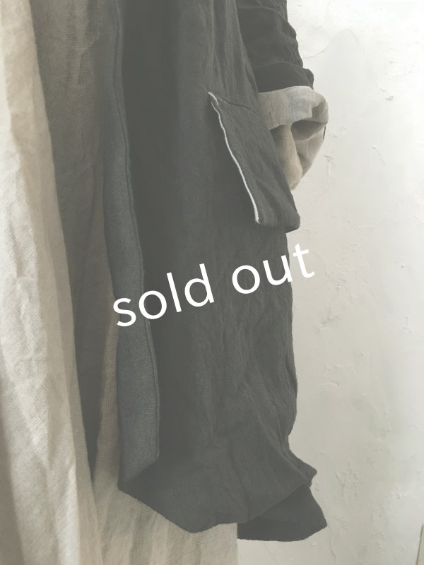 画像9: HALLELUJAH/1920年代 Veste「ロングジャケット」belgian black (9)