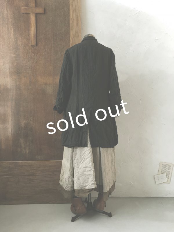 画像17: HALLELUJAH/1920年代 Veste「ロングジャケット」belgian black (17)