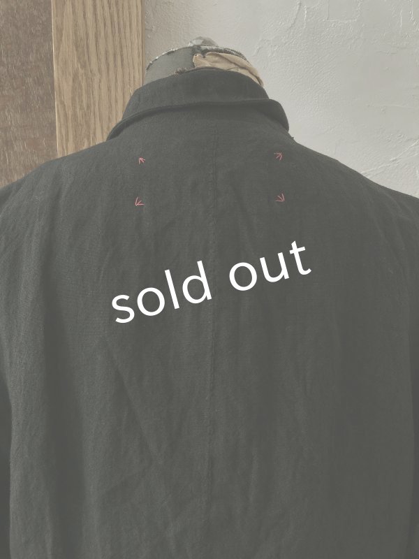 画像19: HALLELUJAH/1920年代 Veste「ロングジャケット」belgian black (19)