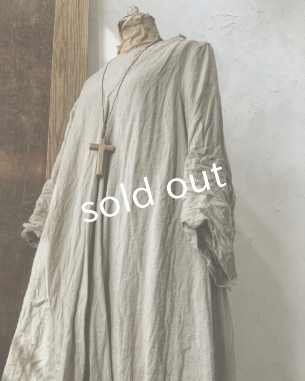 画像12: HALLELUJAH/1850年代 Bergere「グレーテルのローブ」indigo (12)