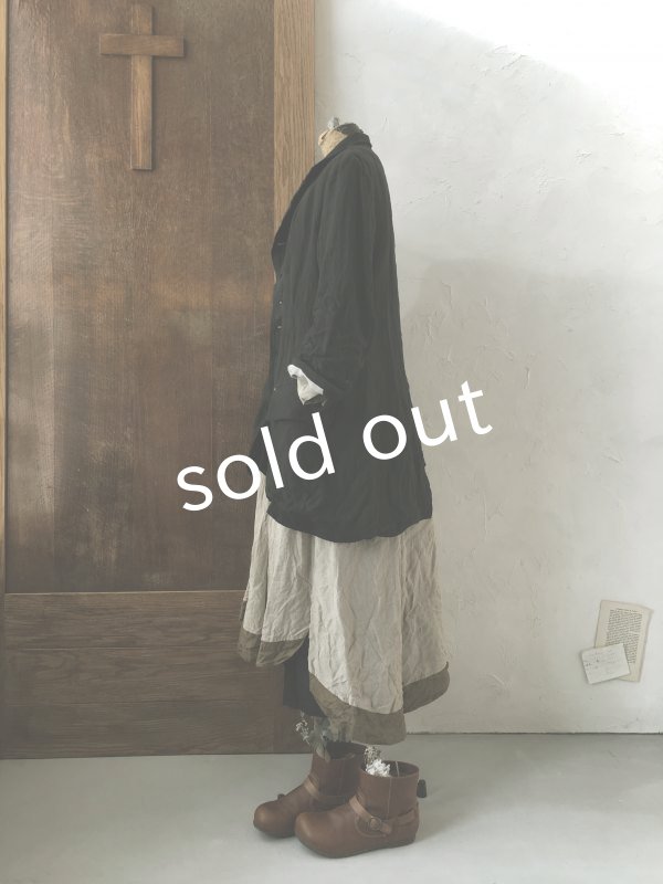 画像14: HALLELUJAH/1920年代 Veste「ロングジャケット」belgian black (14)