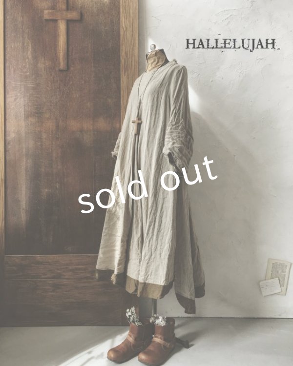 画像8: HALLELUJAH/1850年代 Bergere「グレーテルのローブ」indigo (8)