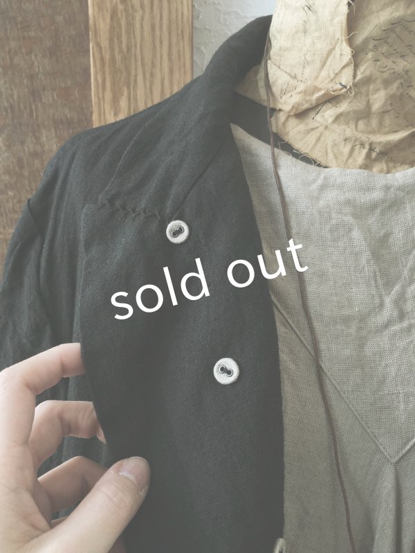 画像8: HALLELUJAH/1920年代 Veste「ロングジャケット」belgian black (8)