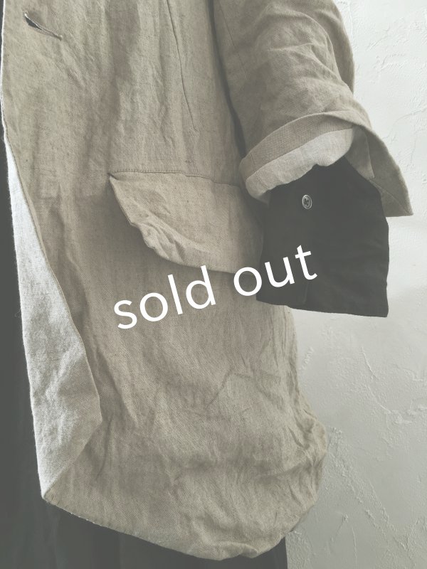 画像17: HALLELUJAH／1920年代　Veste「ロングジャケット」belgian sand baige (17)