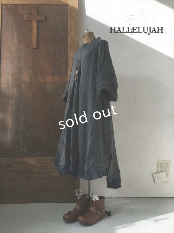 画像1: HALLELUJAH／1850年代　Bergere「グレーテルのローブ」gray (1)