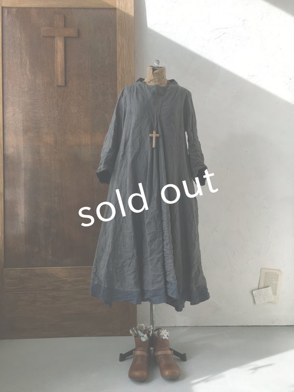 画像2: HALLELUJAH／1850年代　Bergere「グレーテルのローブ」gray (2)