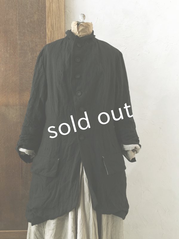 画像6: HALLELUJAH/1920年代 Veste「ロングジャケット」belgian black (6)