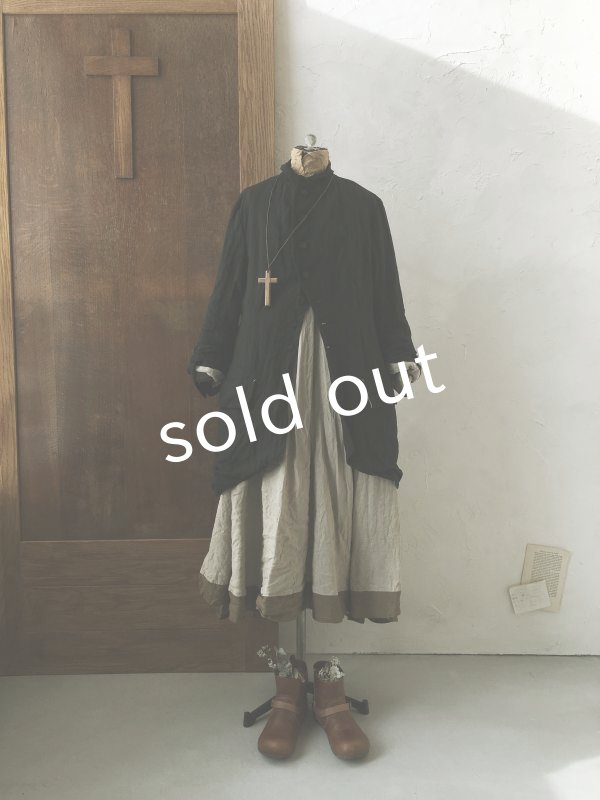 画像3: HALLELUJAH/1920年代 Veste「ロングジャケット」belgian black (3)